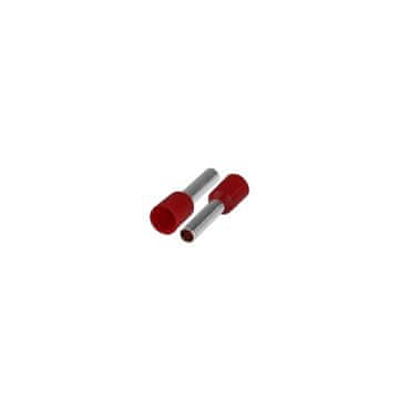 slomart PLASTROL KI/T-1X4/19,5/50 RD izolirana kabelska stopica, 4mm², 19.5mm, rdeča, 50 kos.