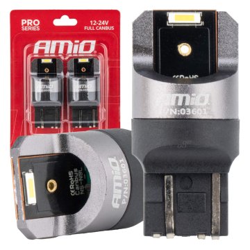 slomart AMiO LED žarnici FULL CANbus PRO W21/5W, 2x1860 SMD, bela, 12V/24V (2 kosa)