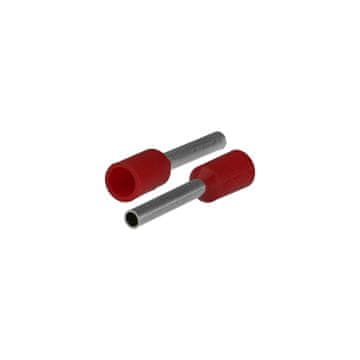 slomart Plastrol KI/T-1X1/16,4/20 RD izolirana kabelska čepica, rdeča, 1mm2