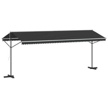 Vidaxl Prostostoječa tenda 600x300 cm antracitna