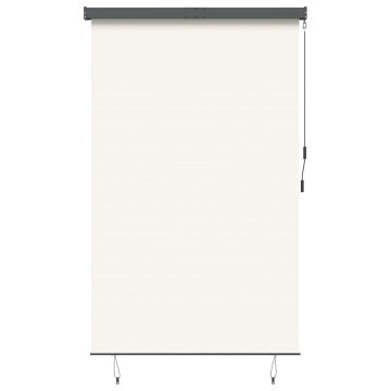 Vidaxl Zunanje rolo senčilo 160x250 cm krem