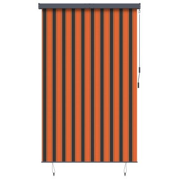Vidaxl Zunanje rolo senčilo 160x250 cm oranžno in rjavo