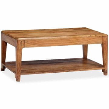 Vidaxl Klubska mizica trden les 88x50x38 cm