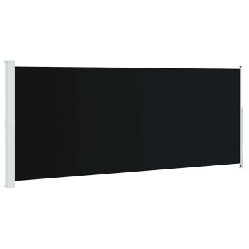 Vidaxl Zložljiva stranska tenda za teraso 200x514 cm črna