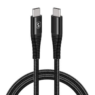 Sign Kabel USB-C na USB-C 5A, 100 W, 1 m - črn