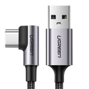 Ugreen UGREEN kabel USB-A v kotni USB-C, 1 m - vesoljsko siv