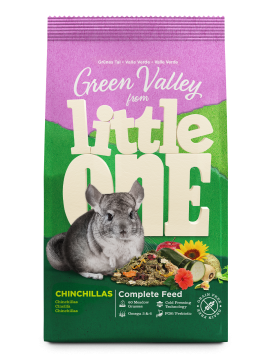 LITTLE ONE Green Valley hrana za činčile, brez žit, 4 x 750 g