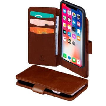 Sign Wallet etui 2-v-1 za iPhone 11 & XR - rjav