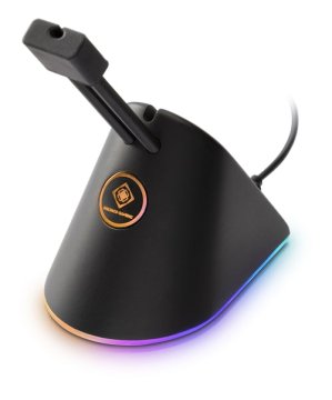 DELTACO Deltaco Gaming RGB Mouse Bungee za kabel za miško - črna/RGB