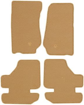 Jeep Wrangler II 2D od letnikov 2007 do 2011. Namenske talne obloge - EVA SATJE BEŽ