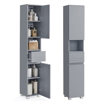 Songmics Kopalniška omarica 30x30x170 cm bela