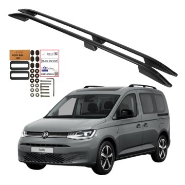 Strešne nosilce Volkswagen Caddy Ford Transit Connect Short 2020 - črne