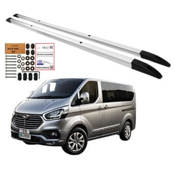 Integrirane strešne nosilce Ford Transit Custom dolgi od 2012 aluminijasti