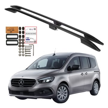 Strešne nosilce MERCEDES-BENZ CITAN W420 L2 Long 2021 - črni aluminij