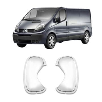Pokrovi ogledal, ABS plastika, krom, Opel Vivaro 2001-2010