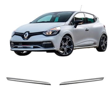 Kromirane letve sprednje maske iz nerjavečega jekla Renault Clio 4 HB 2012