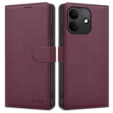 Tech-protect Wallet knjižni ovitek za Xiaomi Redmi Note 17 Pro 5G, mulberry