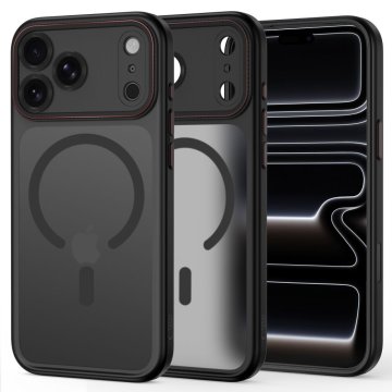Tech-protect MagCam MagSafe ovitek za iPhone 17 Pro / 18 Pro, črn / rdeč