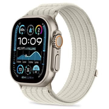 Tech-protect Nylon Sport pašček za Apple Watch (44 / 45 / 46 / 49mm), starlight