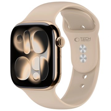 Tech-protect Silicone pašček za Apple Watch (44 / 45 / 46 / 49mm), walnut