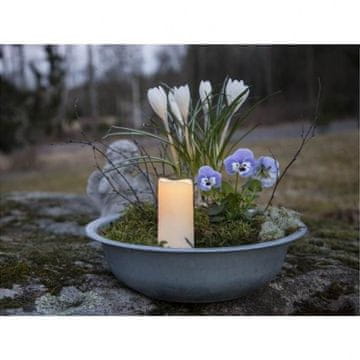 Northix LED NAGROBNA LUČ SERENE / 10 cm / Časovnik / Senzor / Baterija