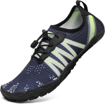 Čevlji za v vodo Aqua Shoes unisex, hitro sušeči, zračni in lahki, protizdrsen podplat za bazen, morje in vodne športe, črna barva, velikost 43 EU, udobna športna obutev za plažo in plavanje