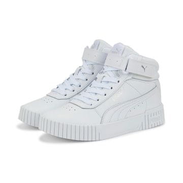 Puma Otroški športni copati CARINA 2.0 MID JR bele barve 38737602 velikost 37.5