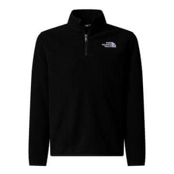 The North Face Otroški flis GLACIER 1/4 ZIP črne barve NF0A8CVGJK3 velikost XL