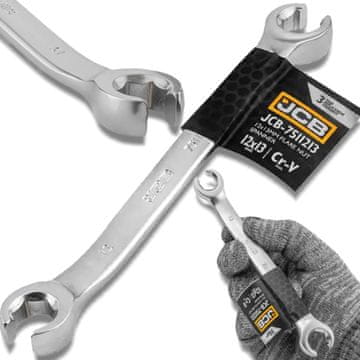 JCB RAZDELNI OBROČNI KLJUČ 12x13 mm 2-STRANSKI Cr-V 6-KOTNI