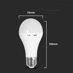 V-TAC LED žarnica za nujne primere 9W E27 A70 VT-509 nevtralna 720lm