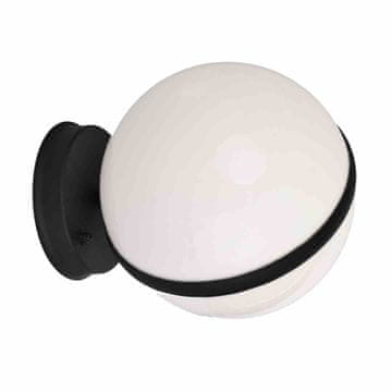 Črna LED zunanja stenska svetilka CIRCULO Eko-light EKO6641