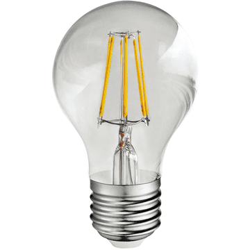 LED žarnica z žarilno nitko A60 E27 450lm platinasta 305824 Polux