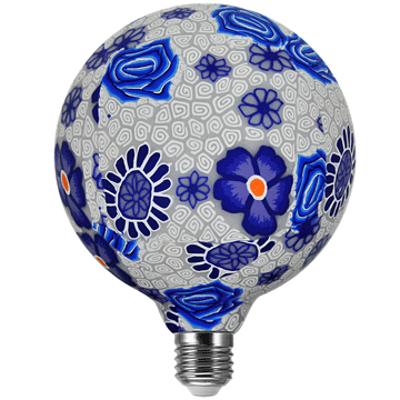 Dekorativna LED žarnica MODRA G125 E27 4W 3000K FOLK 311320 Polux