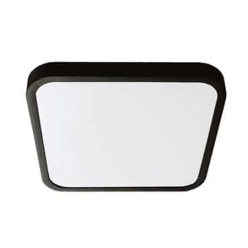 V-TAC 18W LED kvadratna stropna svetilka 25x25cm nadometna IP44 črna VT-8618B 4000K 1830lm