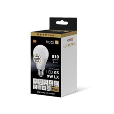 Žarnica s senzorjem gibanja in mraka, mlečno okrogla, nevtralna barva, SAMSUNG LED 9W E27 810lm Kobi