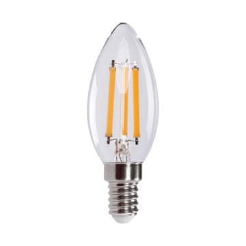 LED žarnica 3,8 W XLEDEX C35E14 z žarilno nitko, topla svetloba, barva Kanlux