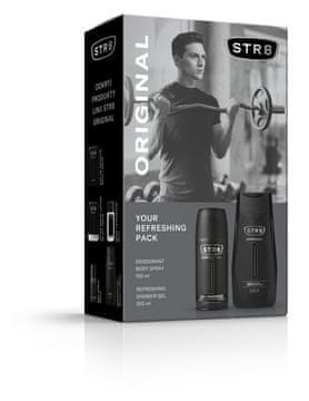 STR 8 Originalni darilni set (dezodorant v spreju 150 ml + gel za prhanje 250 ml)