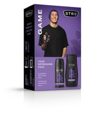 Darilni set STR 8 Game (dezodorant v spreju 150 ml + gel za prhanje 250 ml)