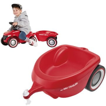 BIG Prikolica za vožnjo Bobby Car Neo, rdeča