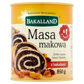 BAKALLAND makov nadev 850 g