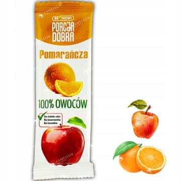 PORCIJA DOBER PRIGRIZEK Jabolko POMARANČNI list x1