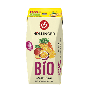 VEČSADNI NEKTAR + KORENJE BREZ DODANEGA SLADKORJA (MULTI SUNRISE) BIO 200 ml - HOLLINGER