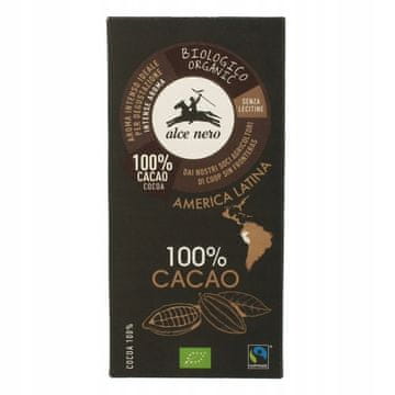 Alce Nero GRENKA PLOŠČA 100% ORGANSKI KAKAV 50 g -