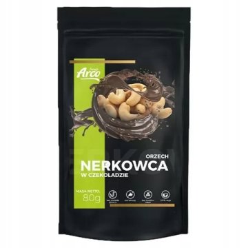 Indijski oreščki, preliti s čokolado, brez sladkorja, keto Arco bonboni, 80 g