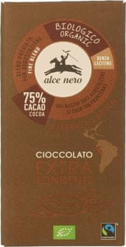 Alce Nero Temna čokolada iz pravične trgovine, brez glutena, ekološka, 100 g