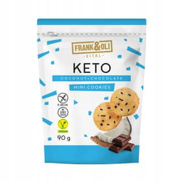 KETO Mini piškoti - Kokos s čokolado 90g