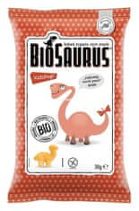 Arcibiskupské víno Koruzni čips Dinosaurs z okusom kečapa, brez glutena, ekološki, 30 g