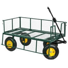 Zložljiv vrtni transportni voziček iz jekla, 200 kg