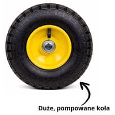 Zložljiv vrtni transportni voziček iz jekla, 200 kg