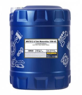 Mannol OLJE 10W40 10L MOTORNA OLJA ZA 4T ESTER TECHNOLOGY SL/ JASO MA/MA2
